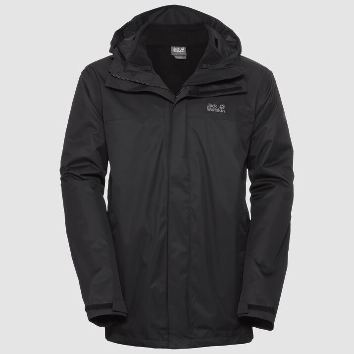 Jack Wolfskin Mens Tavani Winter Jacket Black 941632WOQ